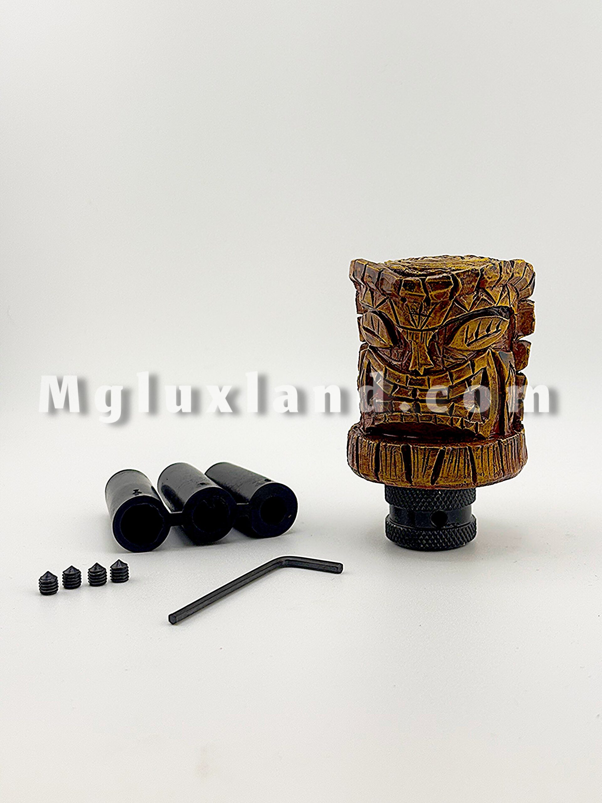 سردنده اسپرت سنگین MOMO طرح چوب | MOMO WOOD Style Heavy Gear Shift Knob – Antique Gold
