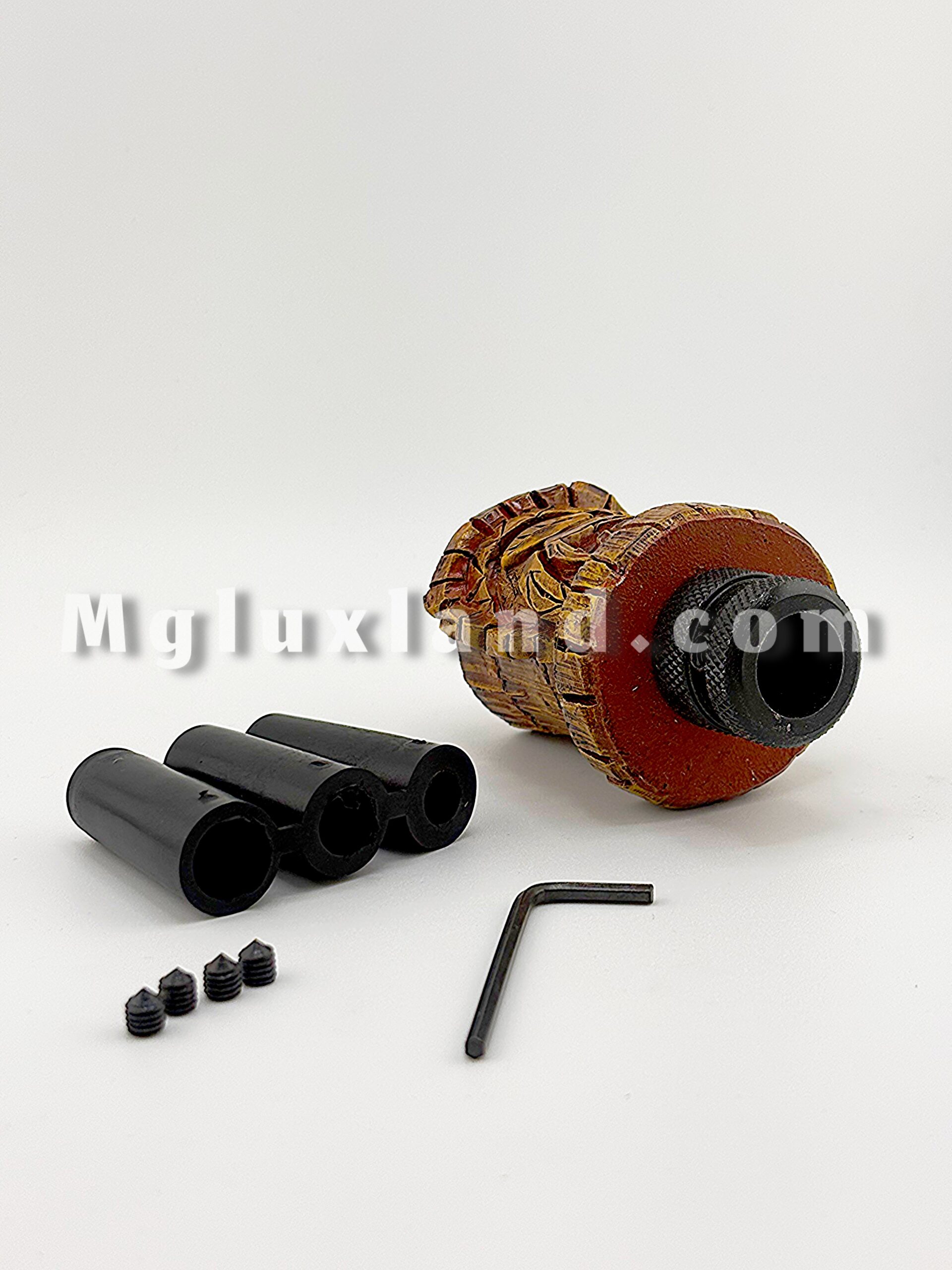سردنده اسپرت سنگین MOMO طرح چوب | MOMO WOOD Style Heavy Gear Shift Knob – Antique Gold