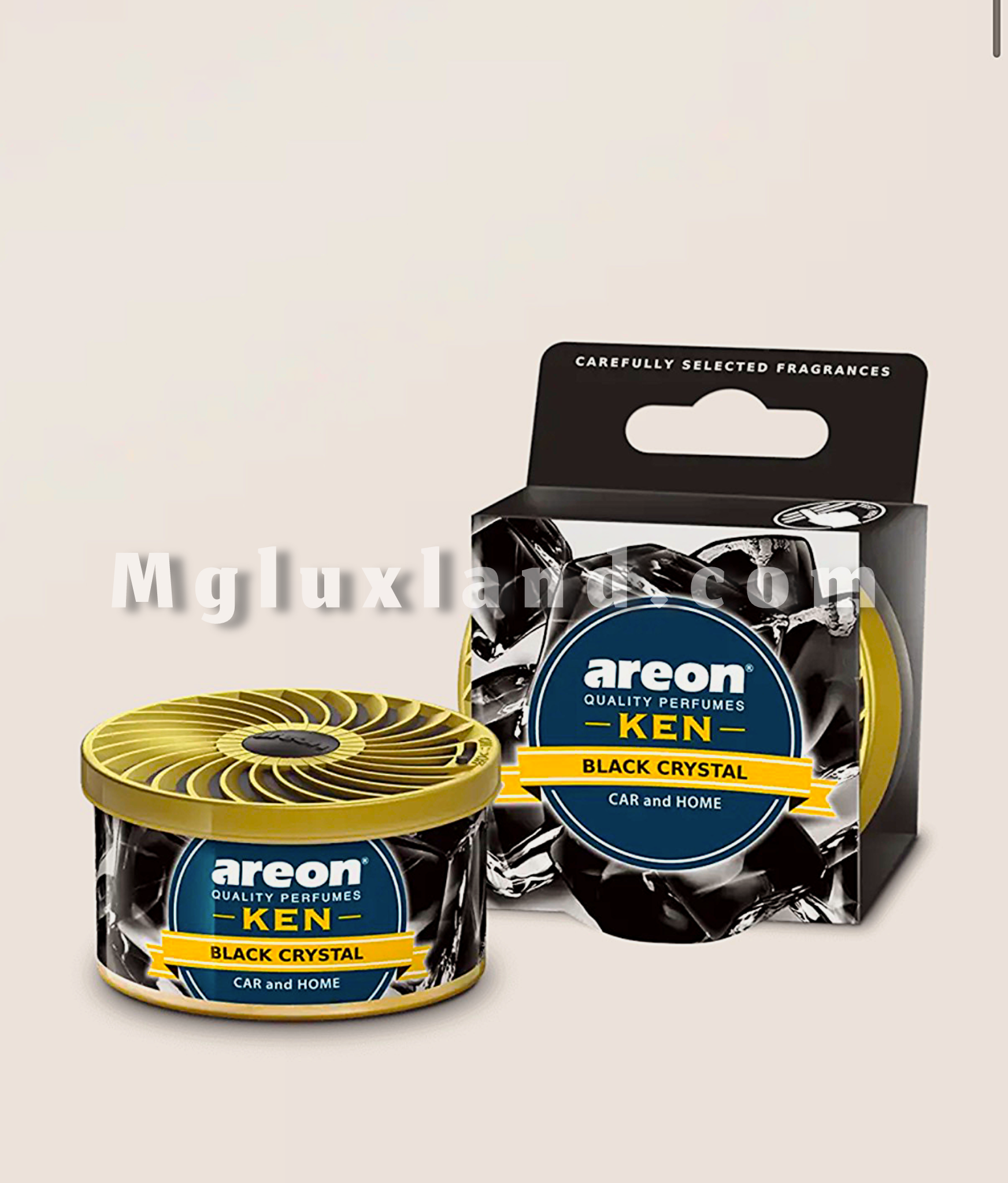 خوشبوکننده خودرو آرئون مدل Ken با رایحه بلک کریستال | Areon Ken Black Crystal Car Air Freshener