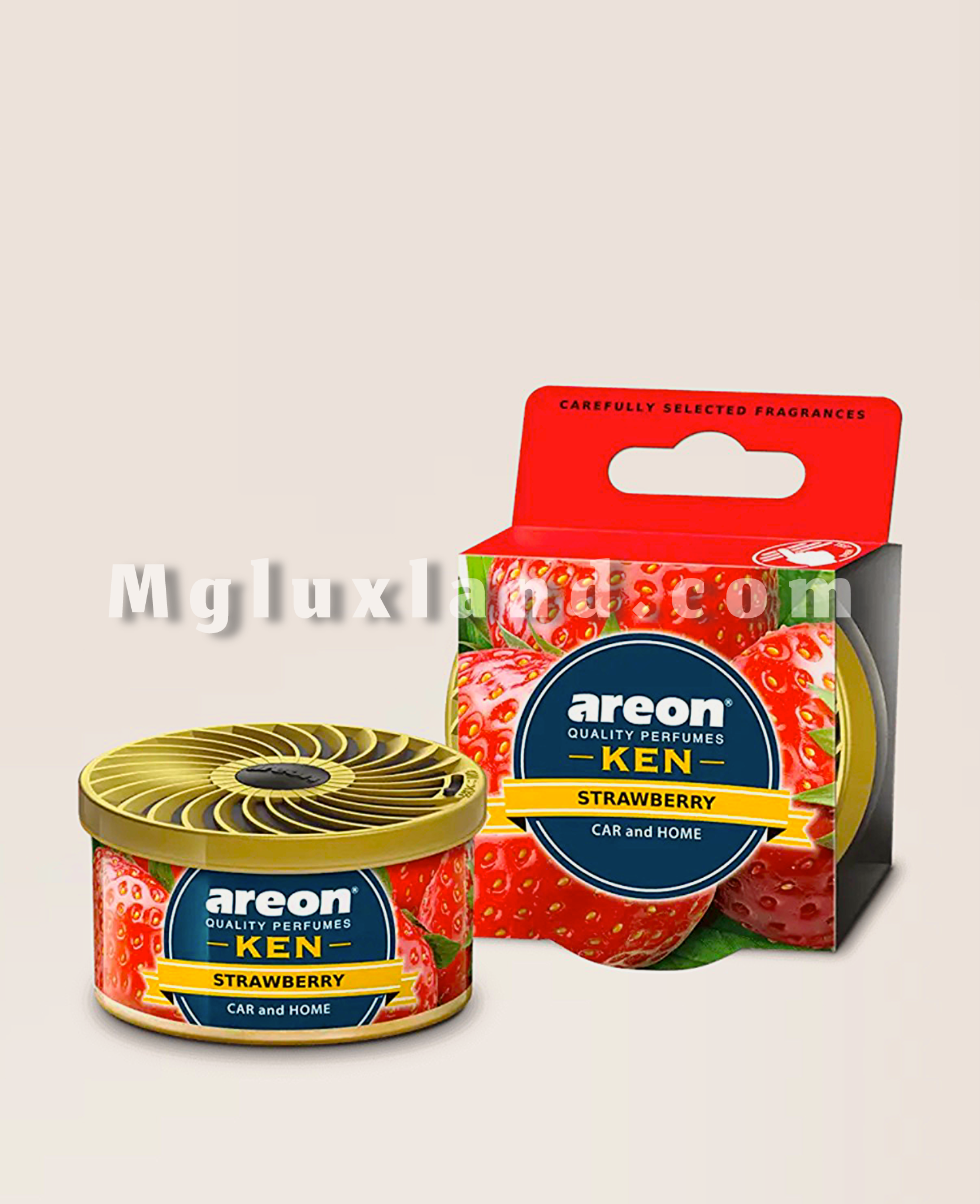 خوشبوکننده خودرو آرئون مدل Ken با رایحه توتفرنگی | Areon Ken Strawberry Car Air Freshener