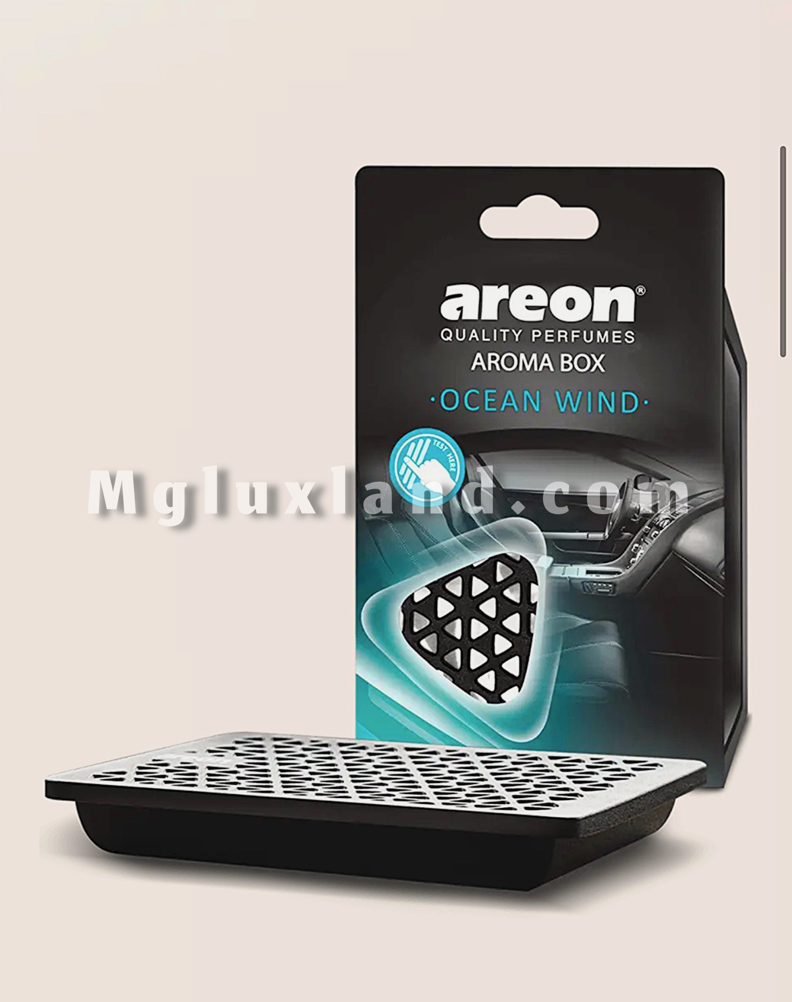 خوشبوکننده خودرو آرئون مدل آروماباکس با رایحه اوشن ویند | Areon Aroma Box Ocean Wind Car Air Freshener