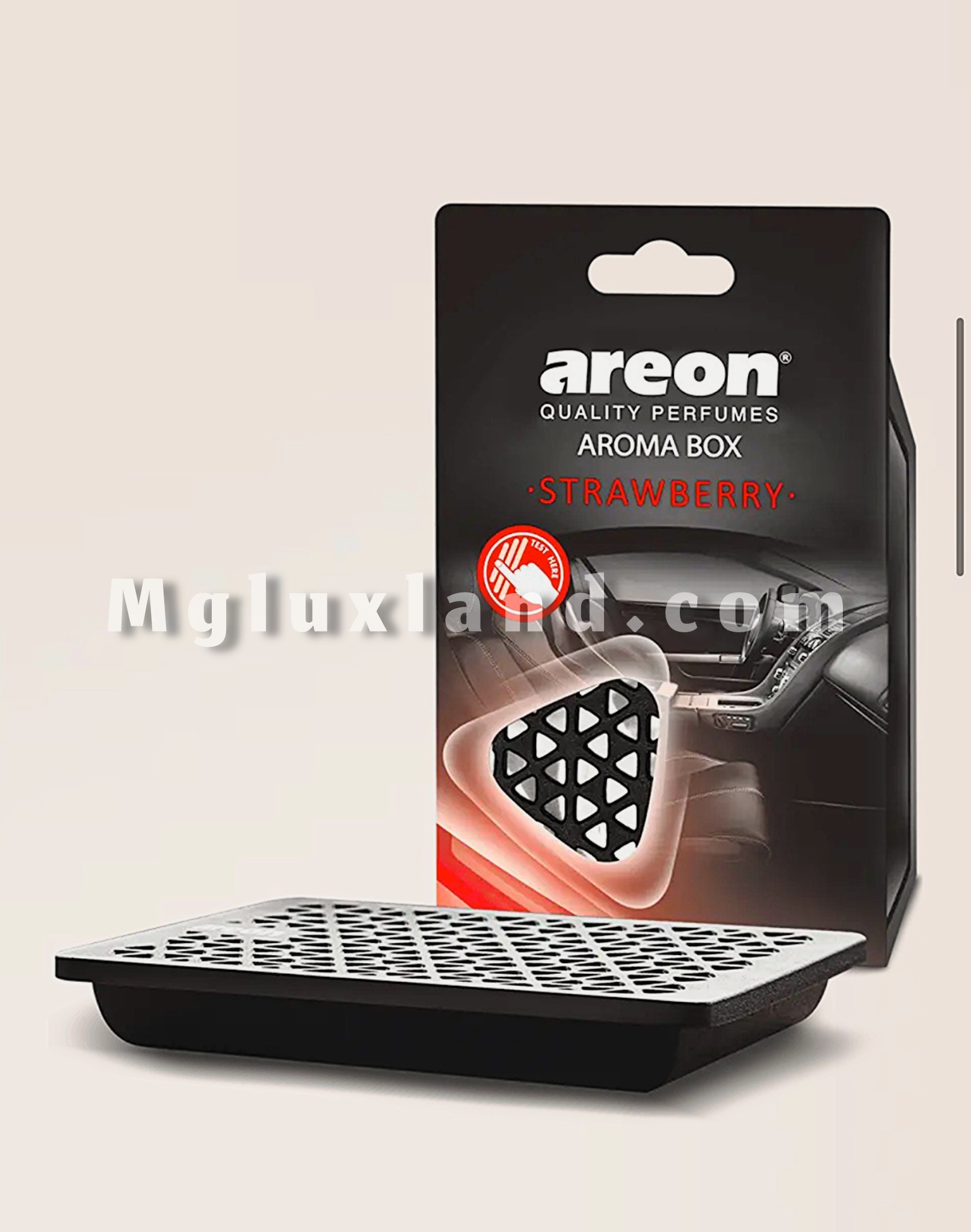 خوشبوکننده خودرو آرئون مدل آروماباکس با رایحه توتفرنگی | Areon Aroma Box Strawberry Car Air Freshener