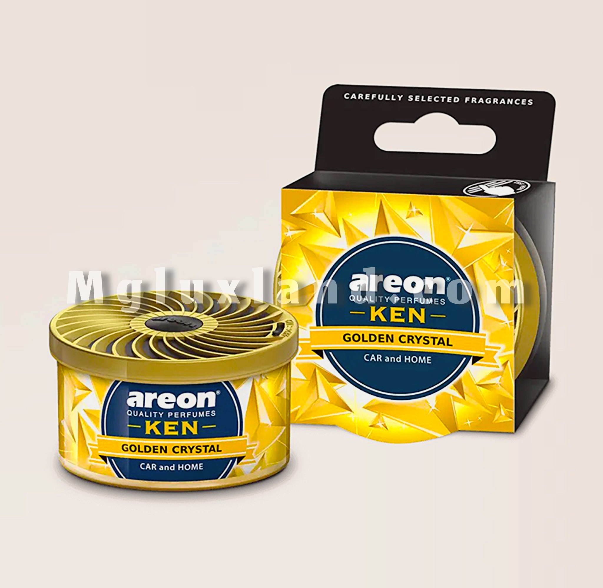 خوشبوکننده خودرو آرئون مدل Ken رایحه گلدن کریستال | Areon Ken Golden Crystal Car Air Freshener